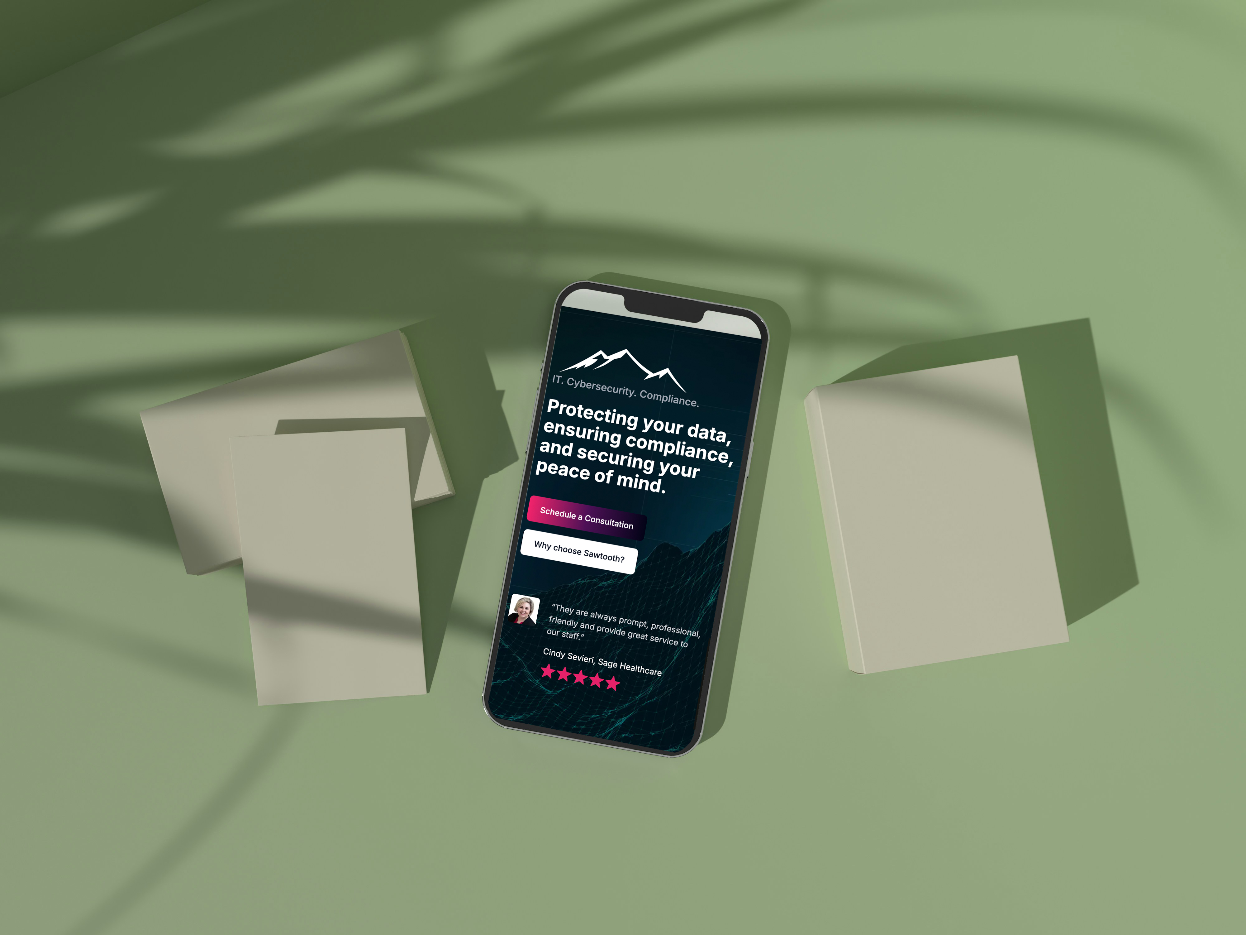 Premium website design showcase